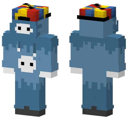 Blue Jester Hat Minecraft skin