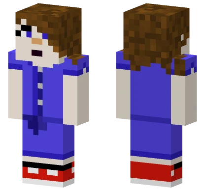 Blue Jumpsuit Girl Minecraft skin