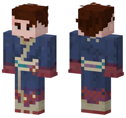 Blue Kimono Outfit Minecraft skin
