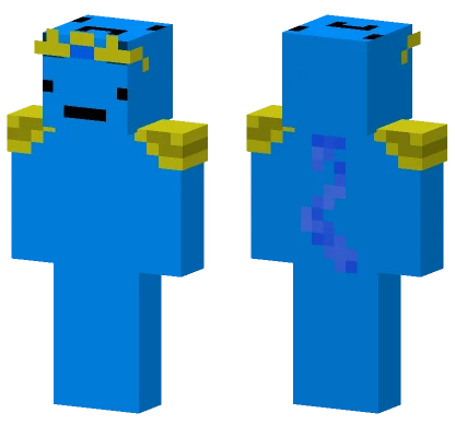 Blue King Minecraft skin