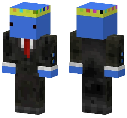 Blue King Minecraft skin