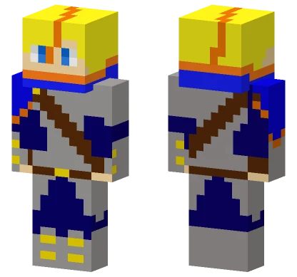 Blue Knight Armor Minecraft skin