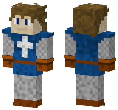 Blue Knight Armor Minecraft skin