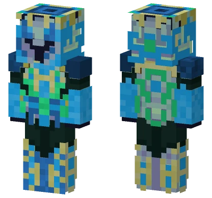 Blue Knight Excalibur Minecraft skin