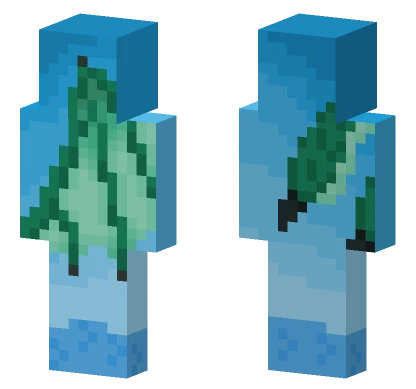 Blue Leaf Armor Minecraft skin