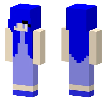 Blue Little Girl Minecraft skin