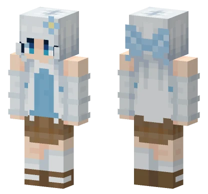 Blue Little Rei Minecraft skin