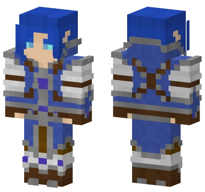 Blue Mage Outfit Minecraft skin