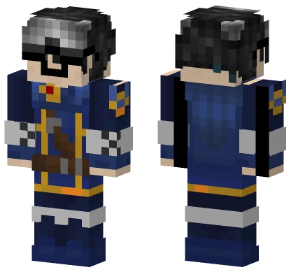 Blue Mage Outfit Minecraft skin
