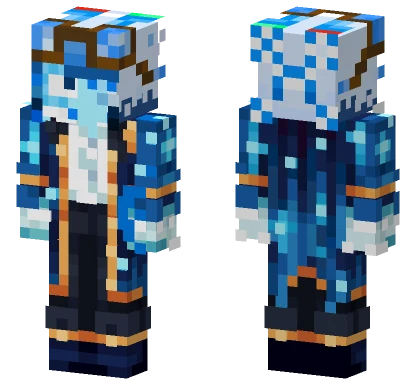 Blue Mage Outfit Minecraft skin