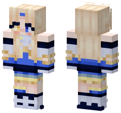 Blue Mage Princess Minecraft skin