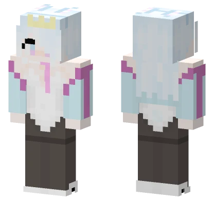 Blue Maid Outfit Minecraft skin