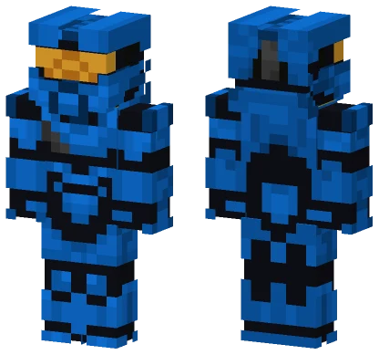 Blue Master Chief Minecraft skin