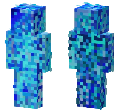 Blue Mess Minecraft skin