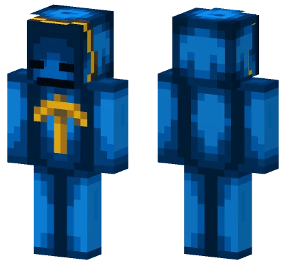 Blue Miner Outfit Minecraft skin