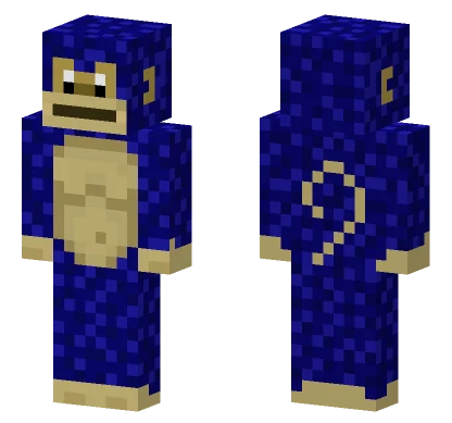 Blue Monkey Minecraft skin