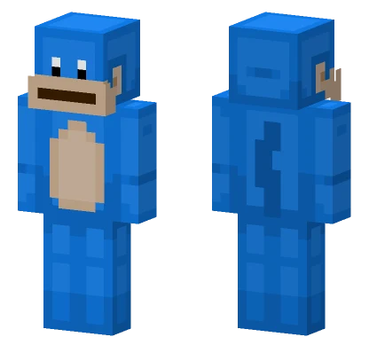 Blue Monkey Skin Minecraft skin
