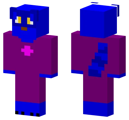 Blue Monster Creature Minecraft skin