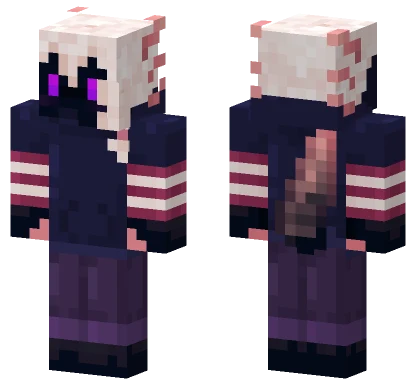 Blue Moon Enderlotl Minecraft skin