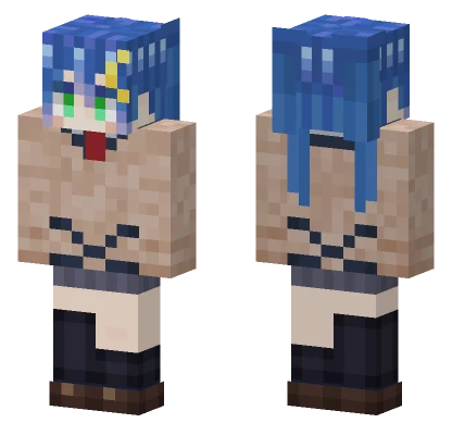 Blue Moon Girl Minecraft skin