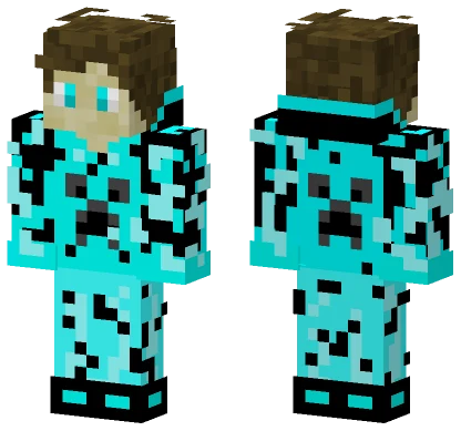Blue Neon 3001 Minecraft skin