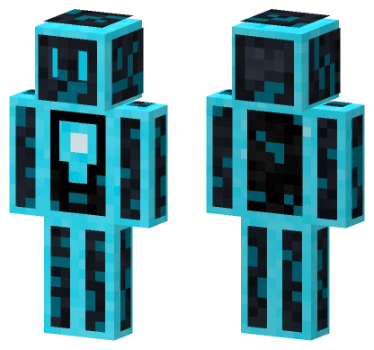 Blue Neon Blob Minecraft skin