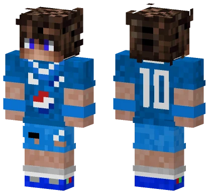 Blue Numbered Jersey Minecraft skin