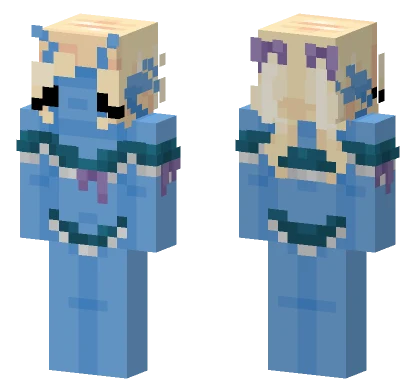 Blue Overalls Girl Minecraft skin