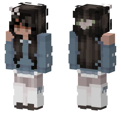 Blue Overalls Girl Minecraft skin