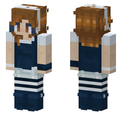 Blue Overalls Girl Minecraft skin