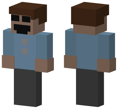 Blue Overalls Kid Minecraft skin