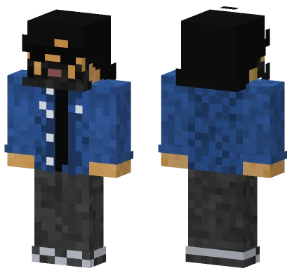 Blue Overalls Miner Minecraft skin