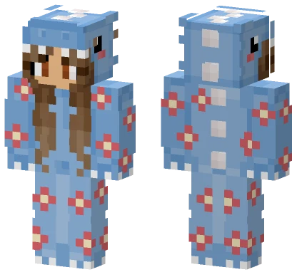 Blue Pajama Girl Minecraft skin