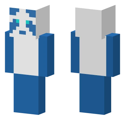 Blue Panda Minecraft skin