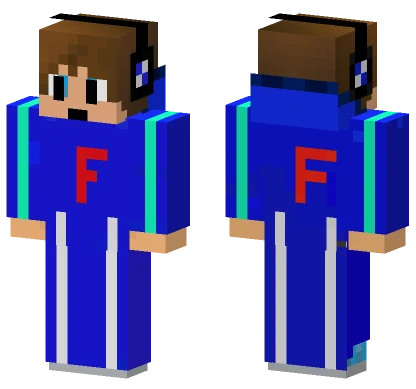 Blue Panda Hoodie Minecraft skin