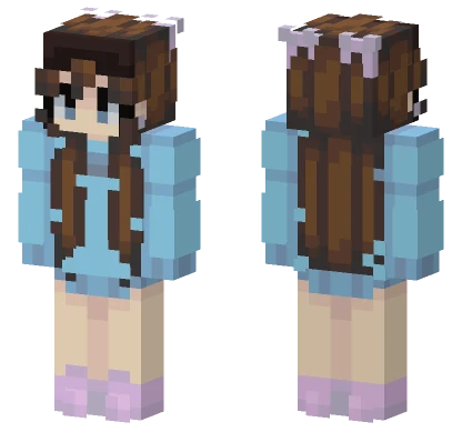Blue Pastel Outfit Minecraft skin