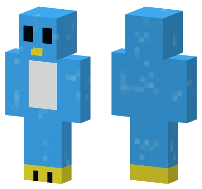 Blue Penguin Minecraft skin