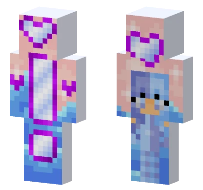 Blue Penguin Outfit Minecraft skin