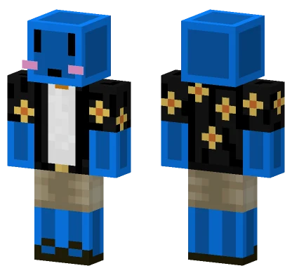 Blue Penguin Suit Minecraft skin