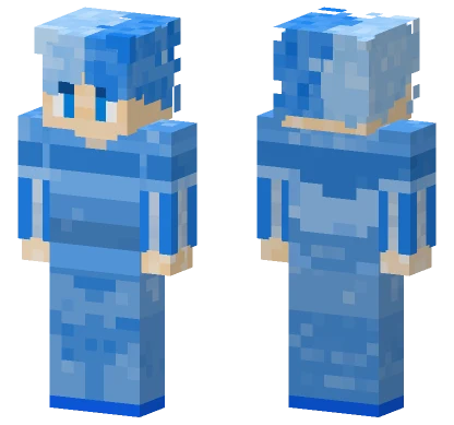 Blue Person Minecraft skin