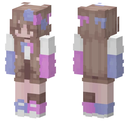 Blue Pink Minecraft skin