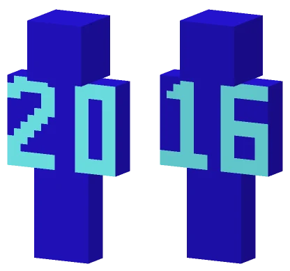 Blue Pixelated Monster Minecraft skin