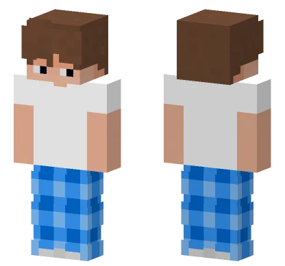 Blue Plaid Shirt Minecraft skin