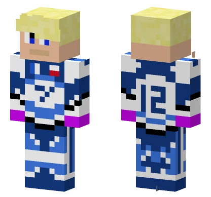 Blue Racing Suit Minecraft skin