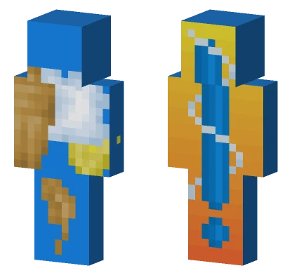 Blue Rain Cloud Minecraft skin