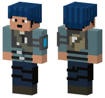 Blue Rebel Minecraft skin