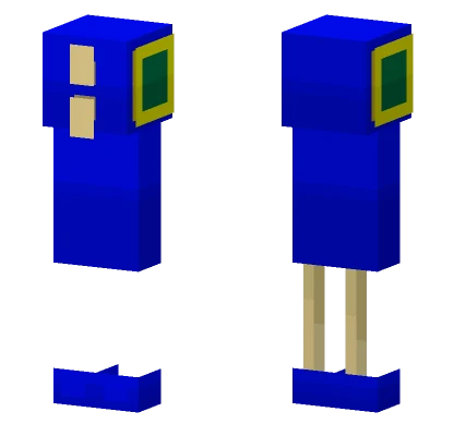 Blue Robot Minecraft skin