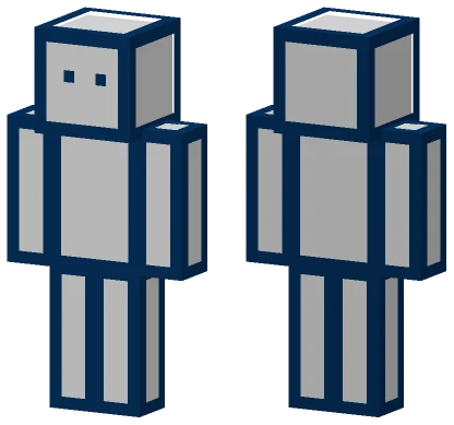 Blue Robot Minecraft skin