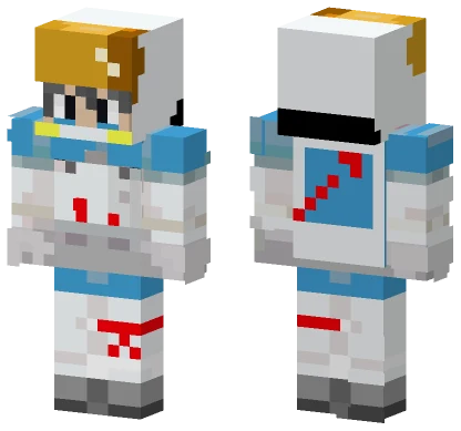 Blue Robot Companion Minecraft skin