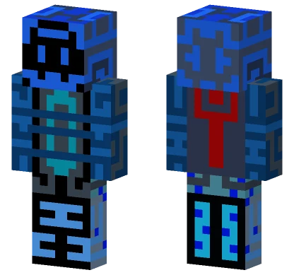 Blue Robot Skin Minecraft skin